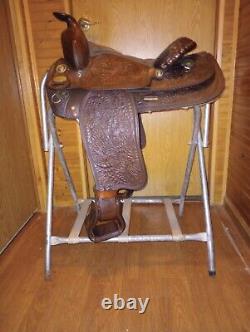 Vintage Crates 2308 Western Saddle 15 Semi QH Bars Barely Used Made In Mid 80s