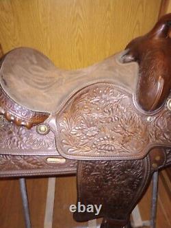 Vintage Crates 2308 Western Saddle 15 Semi QH Bars Barely Used Made In Mid 80s