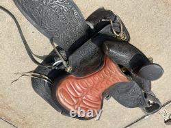 Vintage Custom Made Western Saddle Leather