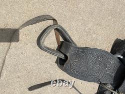 Vintage Custom Made Western Saddle Leather