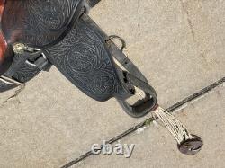 Vintage Custom Made Western Saddle Leather