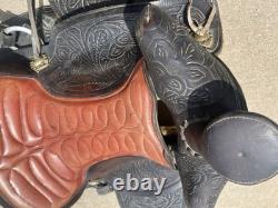 Vintage Custom Made Western Saddle Leather