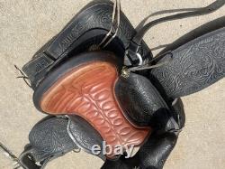 Vintage Custom Made Western Saddle Leather