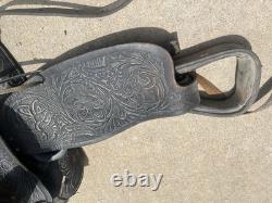 Vintage Custom Made Western Saddle Leather
