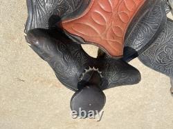 Vintage Custom Made Western Saddle Leather