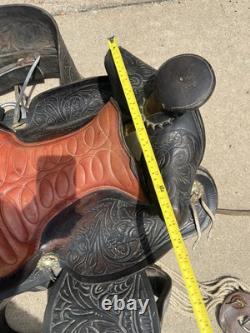 Vintage Custom Made Western Saddle Leather