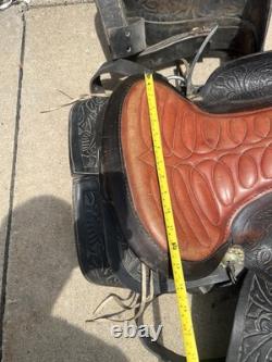 Vintage Custom Made Western Saddle Leather