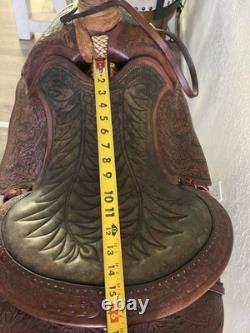 Vintage Custom Western Saddle 15 NICE! Possibly Harry Rowell