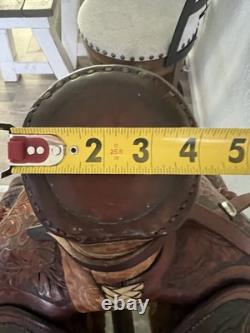 Vintage Custom Western Saddle 15 NICE! Possibly Harry Rowell