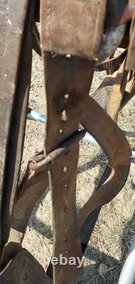 Vintage Early Bona Allen makers mark 15¼ Western Saddle As Is Vintage Early Bona Allen makers mark 15¼ Western Saddle As Is