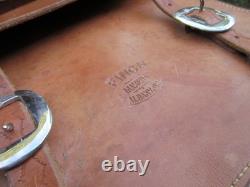 Vintage Frank Finch Albany Oregon Custom Leather Saddlebags Western Saddle Bags