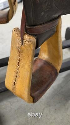 Vintage Frank Vela Saddlery Western Saddle Set with Rack Blanket Bridle