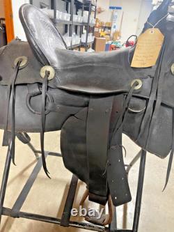 Vintage Fred Mueller Western 16 Seat Saddle -Denver, CO High Back, Packer Style