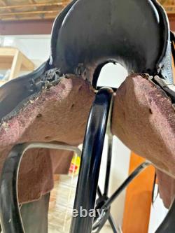 Vintage Fred Mueller Western 16 Seat Saddle -Denver, CO High Back, Packer Style