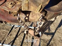 Vintage Fred Mueller Western Saddle Rounded Skirt 14 Seat