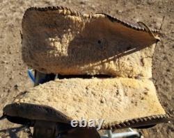 Vintage Fred Mueller Western Saddle Rounded Skirt 14 Seat