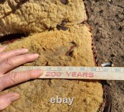 Vintage Fred Mueller Western Saddle Rounded Skirt 14 Seat