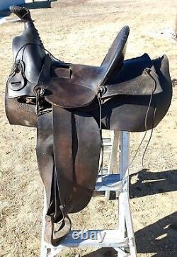 Vintage G. S. Garcia Elko Nev. Saddle 13½ Seat