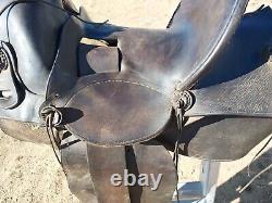 Vintage G. S. Garcia Elko Nev. Saddle 13½ Seat