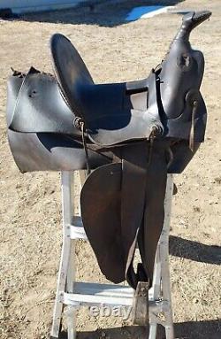 Vintage G. S. Garcia Elko Nev. Saddle 13½ Seat