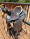 Vintage H. W. Star Saddle 14-inch Rawhide Rim Excellent Condition