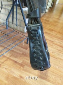 Vintage H. W. Star Saddle 14-inch Rawhide Rim Excellent Condition
