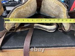 Vintage HEREFORD BROWN TEXTAN YOAKUM 15 WESTERN HORSE SADDLE