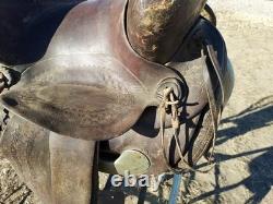 Vintage Hamley & Co. Pendleton Ore. Western Saddle Rounded Skirt 12 Seat