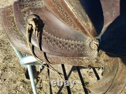 Vintage Hamley & Co. Pendleton Ore. Western Saddle Rounded Skirt 12 Seat