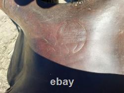 Vintage Hamley & Co. Pendleton Ore. Western Saddle Rounded Skirt 12 Seat