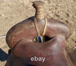 Vintage Hamley & Co. Pendleton Ore. Western Saddle Rounded Skirt 12 Seat