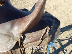 Vintage Hamley & Co. Pendleton Ore. Western Saddle Rounded Skirt 12 Seat