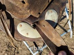 Vintage Hamley & Co. Pendleton Ore. Western Saddle Rounded Skirt 12 Seat