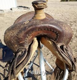 Vintage Hamley & Co. Pendleton Ore. Western Saddle Rounded Skirt 12 Seat