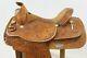 Vintage Hand Tooled Circle Y Western Show Saddle 16in Seat