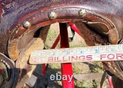 Vintage Heiser Denver Triple H Marking Square Skirt- High Back Western Saddle