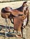 Vintage Heiser Reining Saddle With Slick Fork 15 Seat