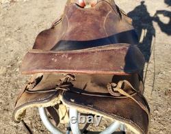 Vintage Heiser Reining Saddle With Slick Fork 15 Seat