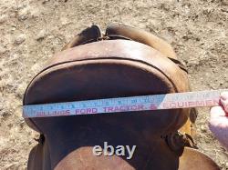 Vintage Heiser Reining Saddle With Slick Fork 15 Seat