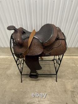 Vintage Hereford Brand Western Show Trail Pleasure Saddle Stand Not Included TY