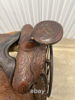 Vintage Hereford Brand Western Show Trail Pleasure Saddle Stand Not Included TY