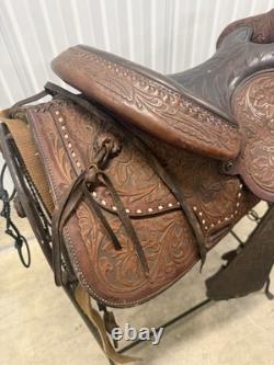 Vintage Hereford Brand Western Show Trail Pleasure Saddle Stand Not Included TY