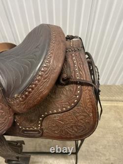 Vintage Hereford Brand Western Show Trail Pleasure Saddle Stand Not Included TY
