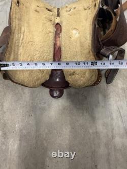 Vintage Hereford Brand Western Show Trail Pleasure Saddle Stand Not Included TY