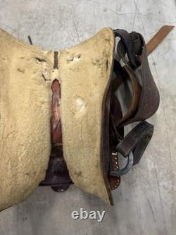 Vintage Hereford Brand Western Show Trail Pleasure Saddle Stand Not Included TY