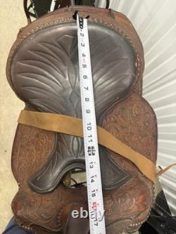 Vintage Hereford Brand Western Show Trail Pleasure Saddle Stand Not Included TY