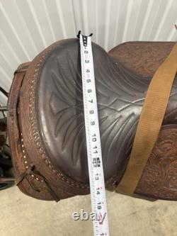 Vintage Hereford Brand Western Show Trail Pleasure Saddle Stand Not Included TY