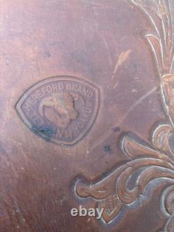 Vintage Hereford Tex Tan 15 Leather Horse Saddle