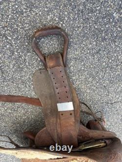 Vintage Hereford Tex Tan 15 Leather Horse Saddle