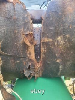 Vintage High Back/Square Skirt Western Saddle Unmarked